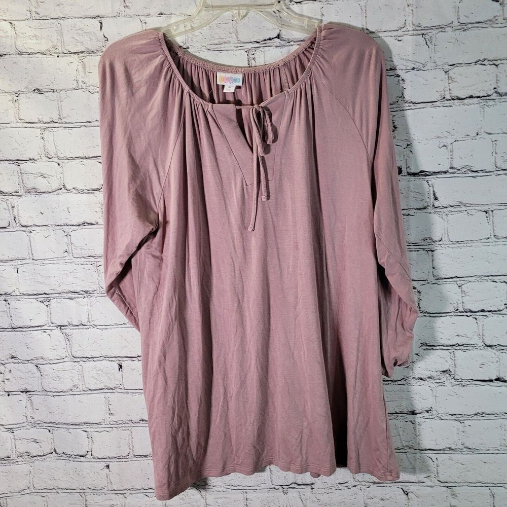 LuLaRoe Simply Comfortable, Pink Tunic‎ Top 3/4 Sleeve, Size M - Picture 2 of 6